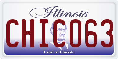 IL license plate CHICO63