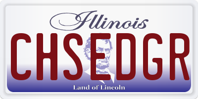 IL license plate CHSEDGR