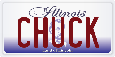 IL license plate CHUCK