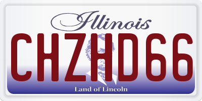 IL license plate CHZHD66