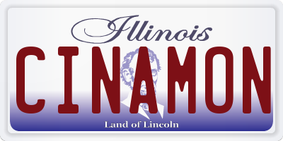 IL license plate CINAMON