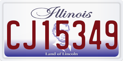 IL license plate CJ15349