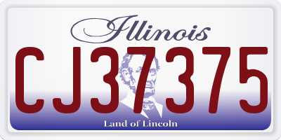 IL license plate CJ37375