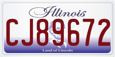 IL license plate CJ89672