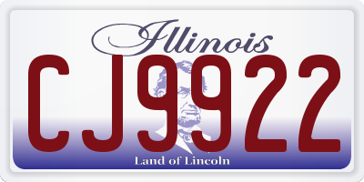 IL license plate CJ9922