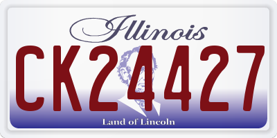 IL license plate CK24427