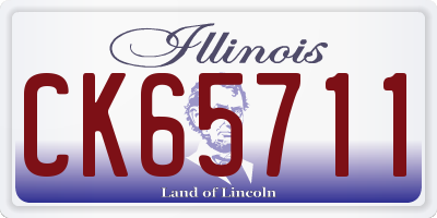 IL license plate CK65711