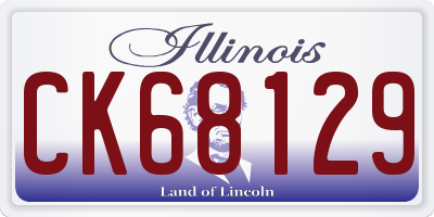 IL license plate CK68129