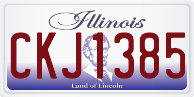 IL license plate CKJ1385