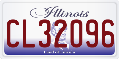 IL license plate CL32096