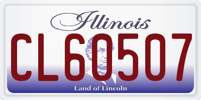 IL license plate CL60507