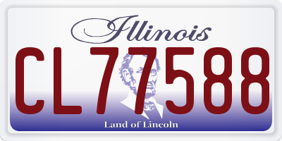 IL license plate CL77588