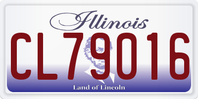 IL license plate CL79016