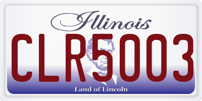 IL license plate CLR5003