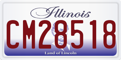 IL license plate CM28518