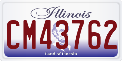 IL license plate CM43762