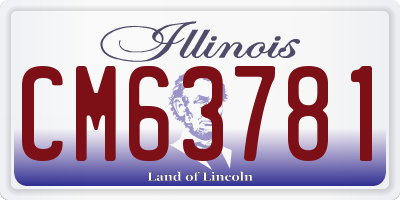 IL license plate CM63781