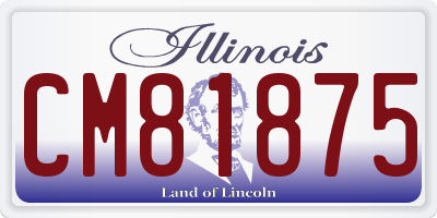 IL license plate CM81875