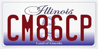 IL license plate CM86CP