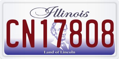 IL license plate CN17808