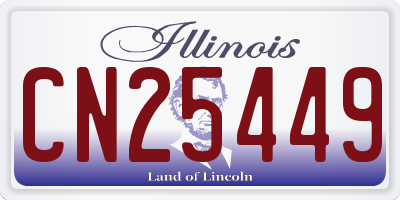 IL license plate CN25449