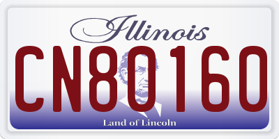 IL license plate CN80160