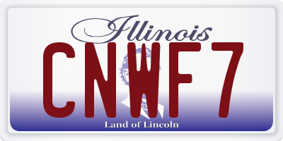 IL license plate CNWF7