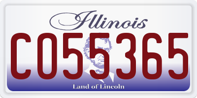 IL license plate CO55365