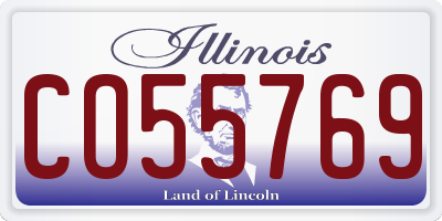 IL license plate CO55769