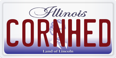 IL license plate CORNHED