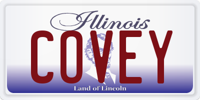 IL license plate COVEY