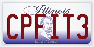 IL license plate CPFIT3