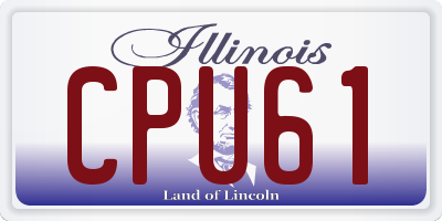 IL license plate CPU61