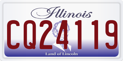 IL license plate CQ24119