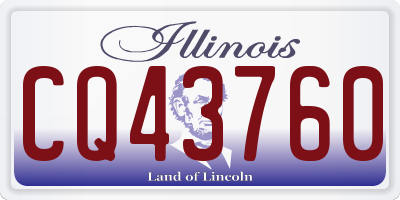 IL license plate CQ43760