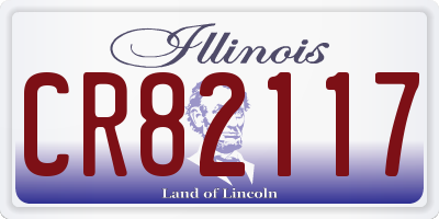 IL license plate CR82117