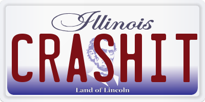 IL license plate CRASHIT
