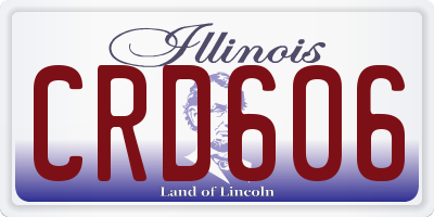 IL license plate CRD606