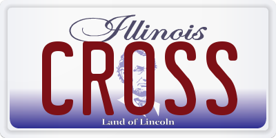 IL license plate CROSS