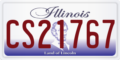 IL license plate CS21767