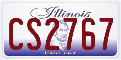 IL license plate CS2767