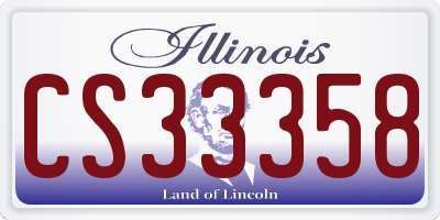 IL license plate CS33358