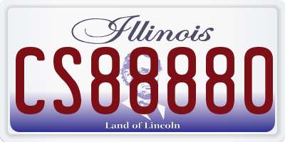 IL license plate CS88880