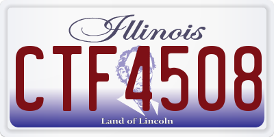 IL license plate CTF4508