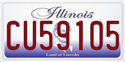 IL license plate CU59105