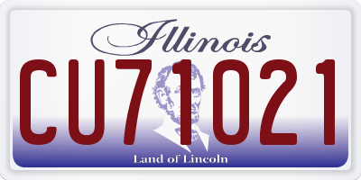 IL license plate CU71021