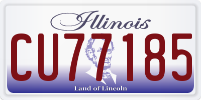 IL license plate CU77185