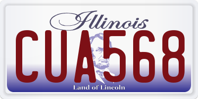 IL license plate CUA568