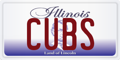 IL license plate CUBS