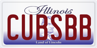 IL license plate CUBSBB